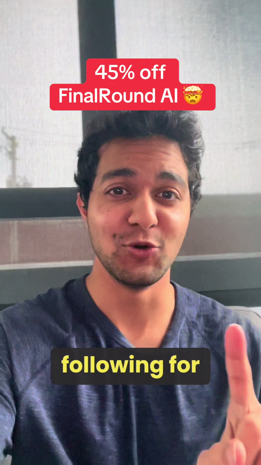 45% off FinalRound AI π± following for