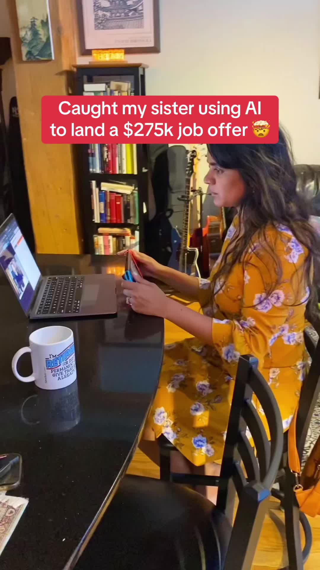 Caught my sister using AI to land a $275k job offer π³