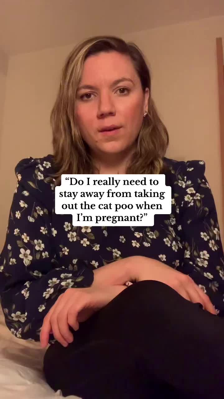 "Do I really need to stay away from taking out the cat poo when I'm pregnant?"
