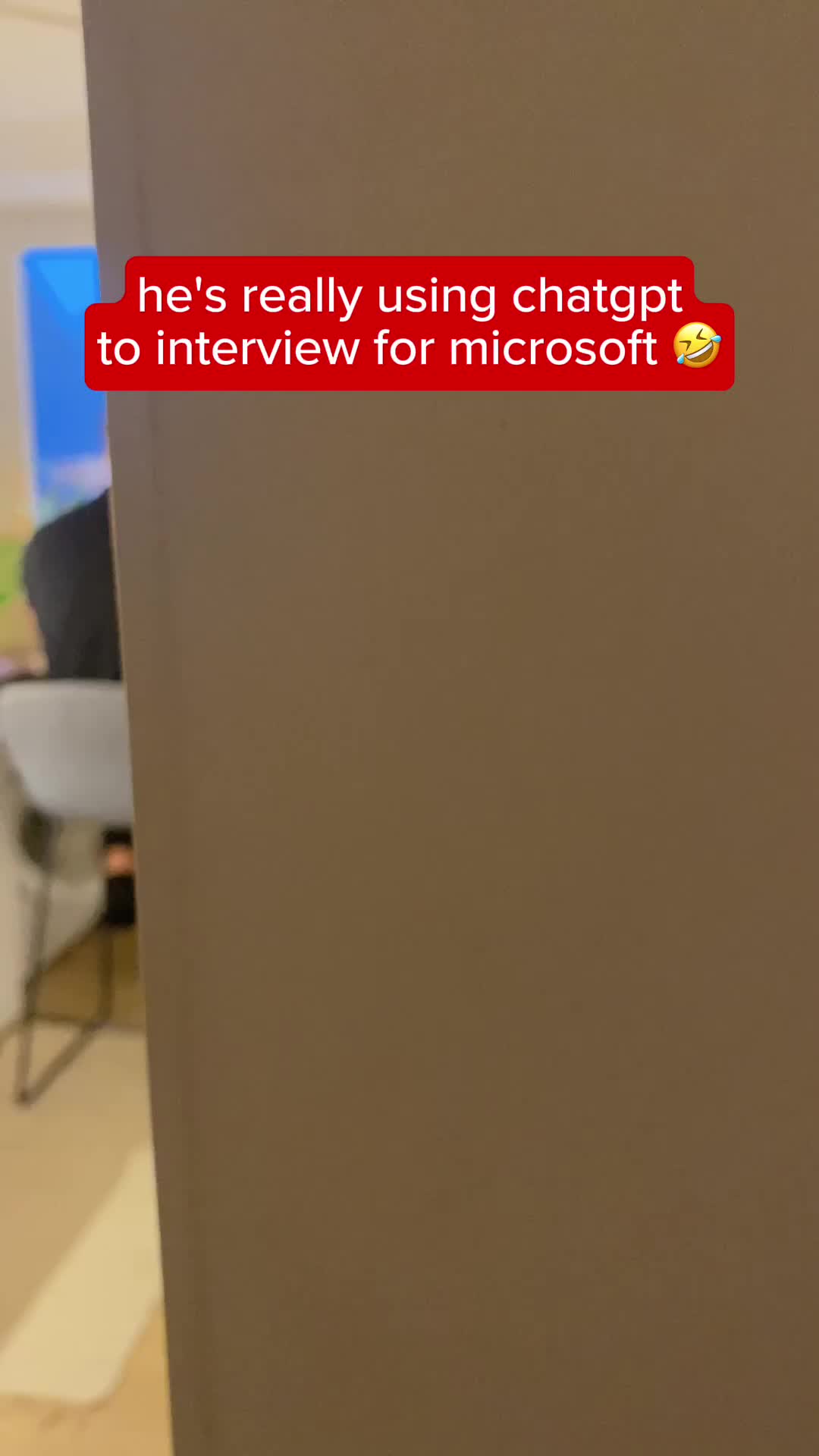 he's really using chatgpt to interview for microsoft π