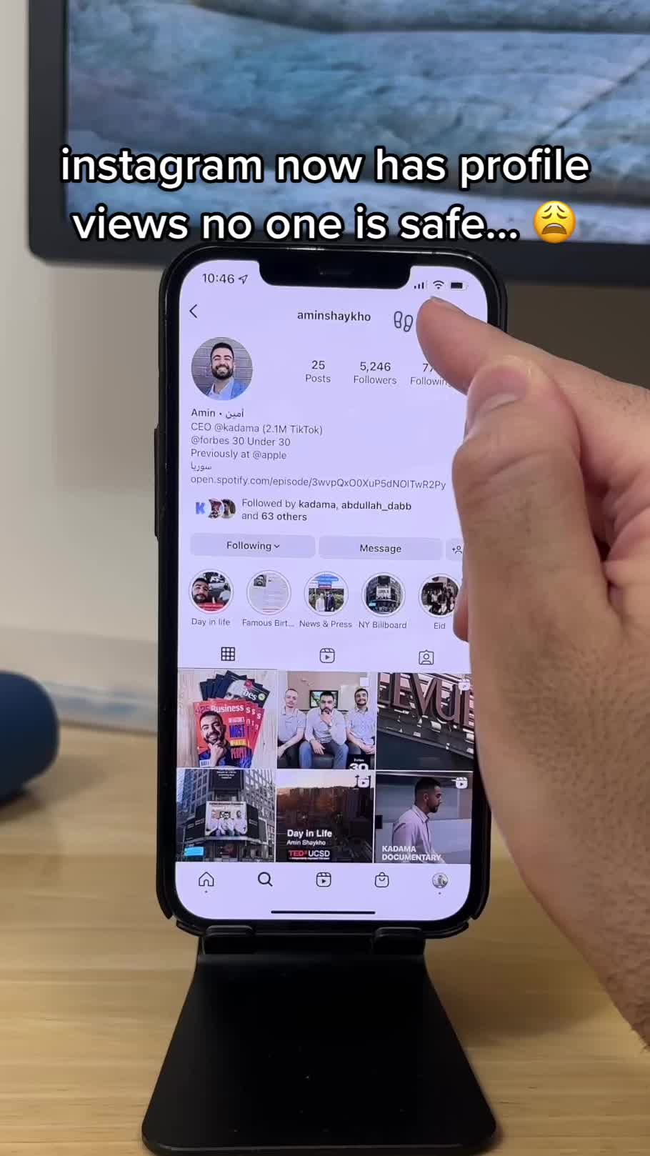 instagram now has profile views no one is safe... 😩