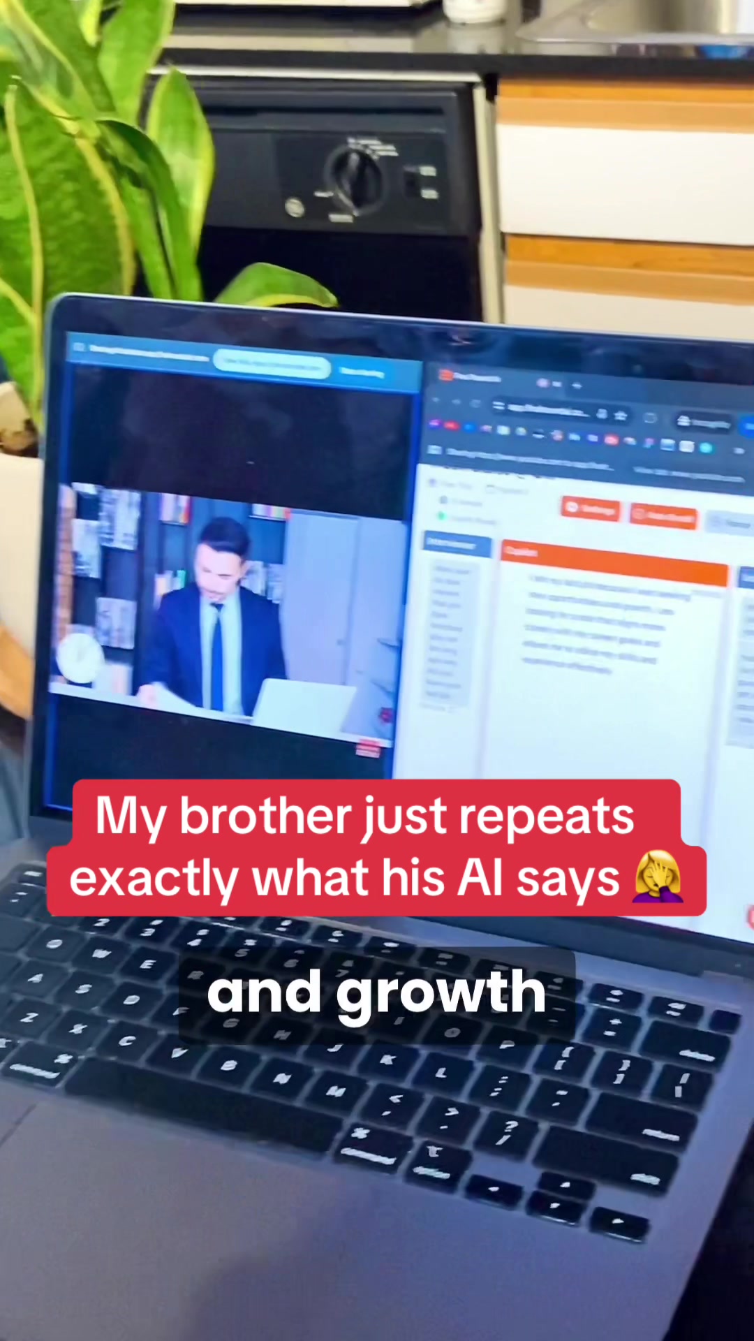 My brother just repeats exactly what his AI says π€¦ββοΈ