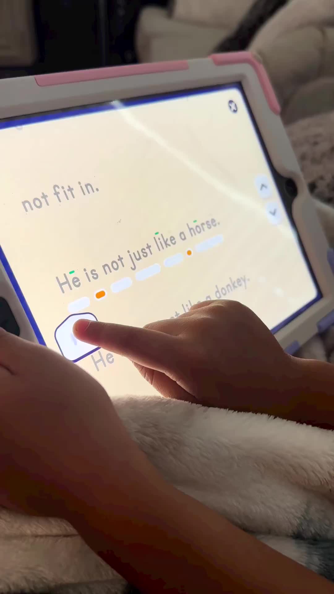 not fit in. He is not just like a horse. He