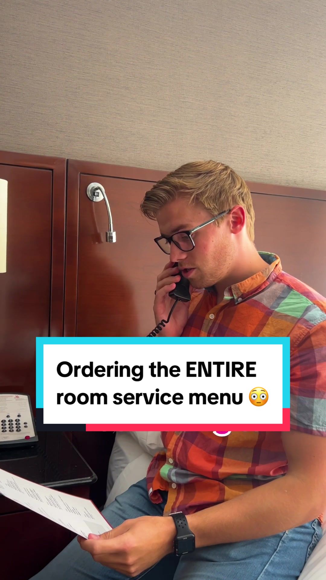 Ordering the ENTIRE room service menu 😳
