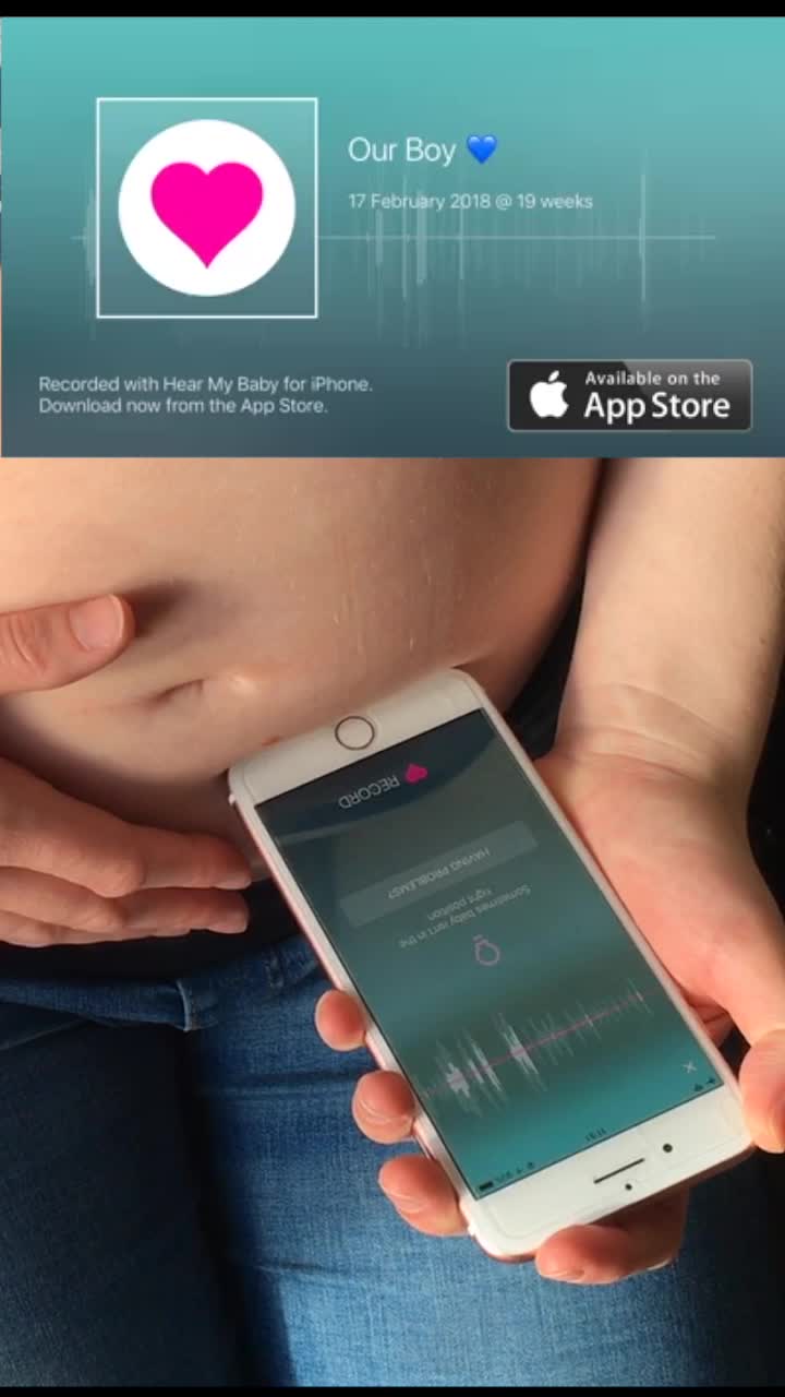 Our Boy 💙 17 February 2018 @ 19 weeks Recorded with Hear My Baby for iPhone. Download now from the App Store. Available on the App Store