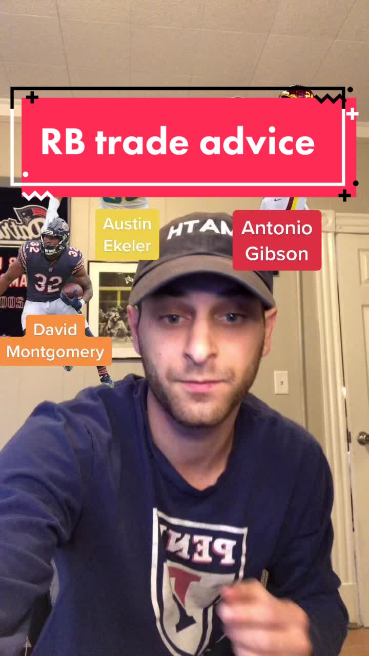 RB trade advice Austin Ekeler Antonio Gibson David Montgomery