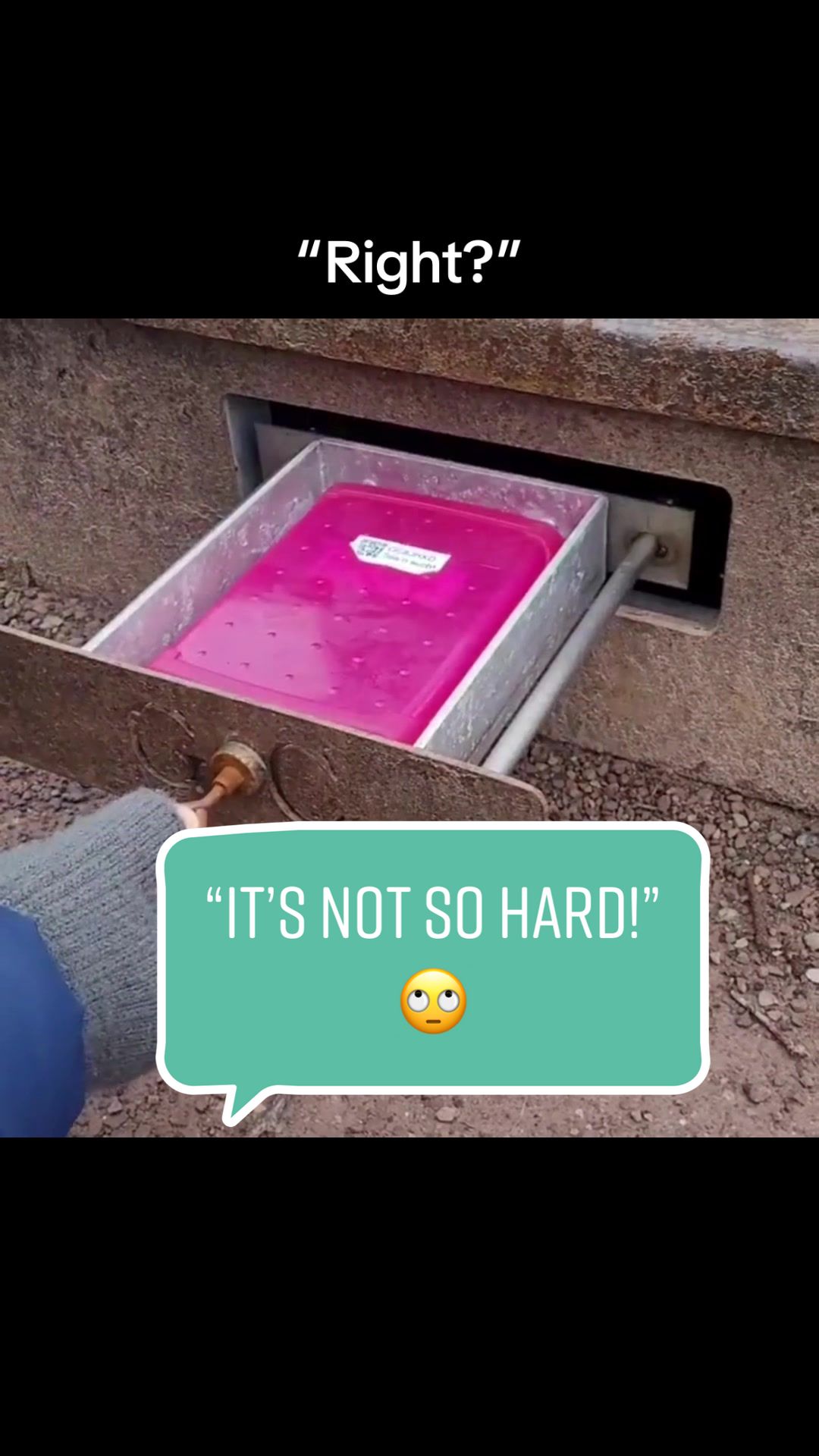 "Right?" "IT'S NOT SO HARD!"
