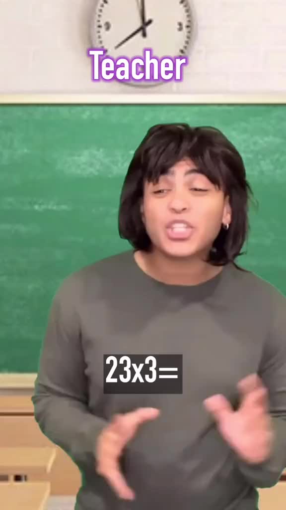 Teacher 23x3=
