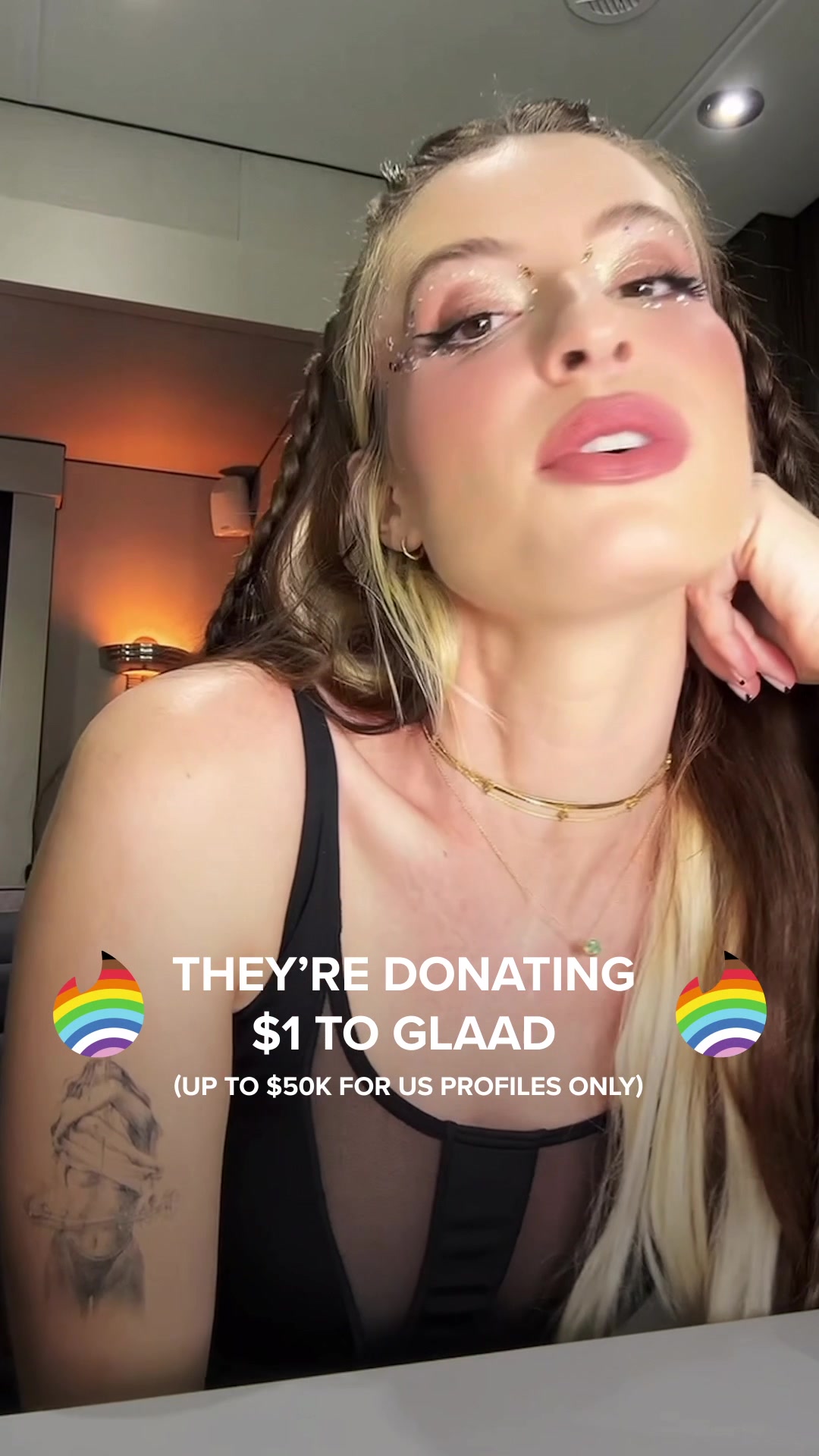 THEY'RE DONATING $1 TO GLAAD (UP TO $50K FOR US PROFILES ONLY)