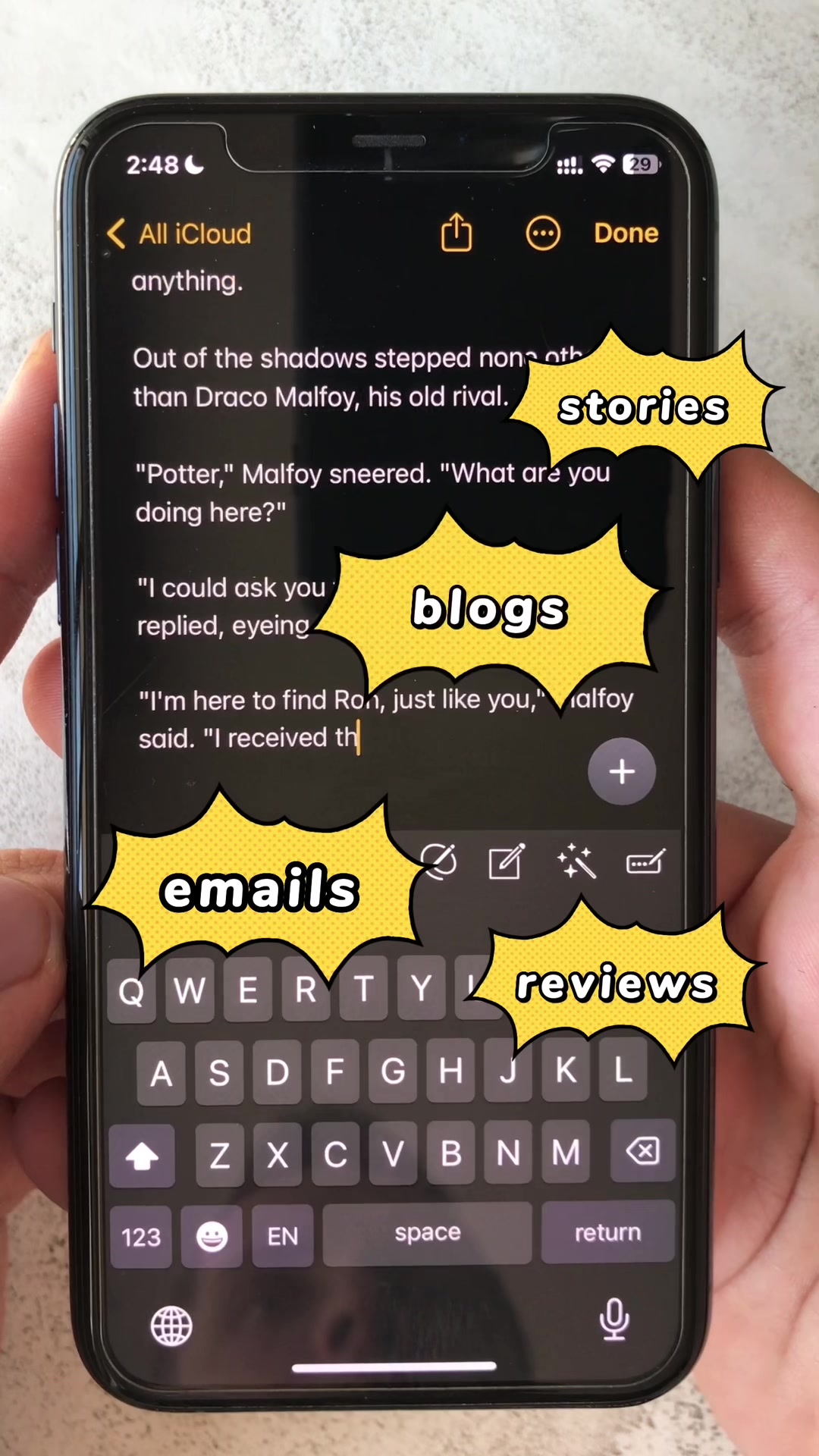 This iPhone keyboard can write anything for you