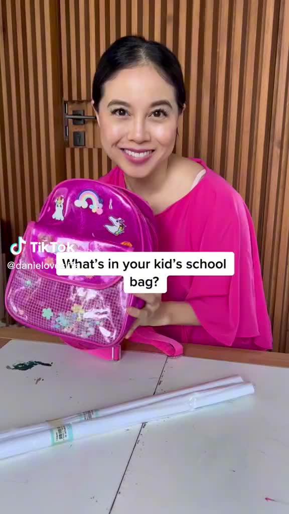 TikTok What's in your kid's school bag?