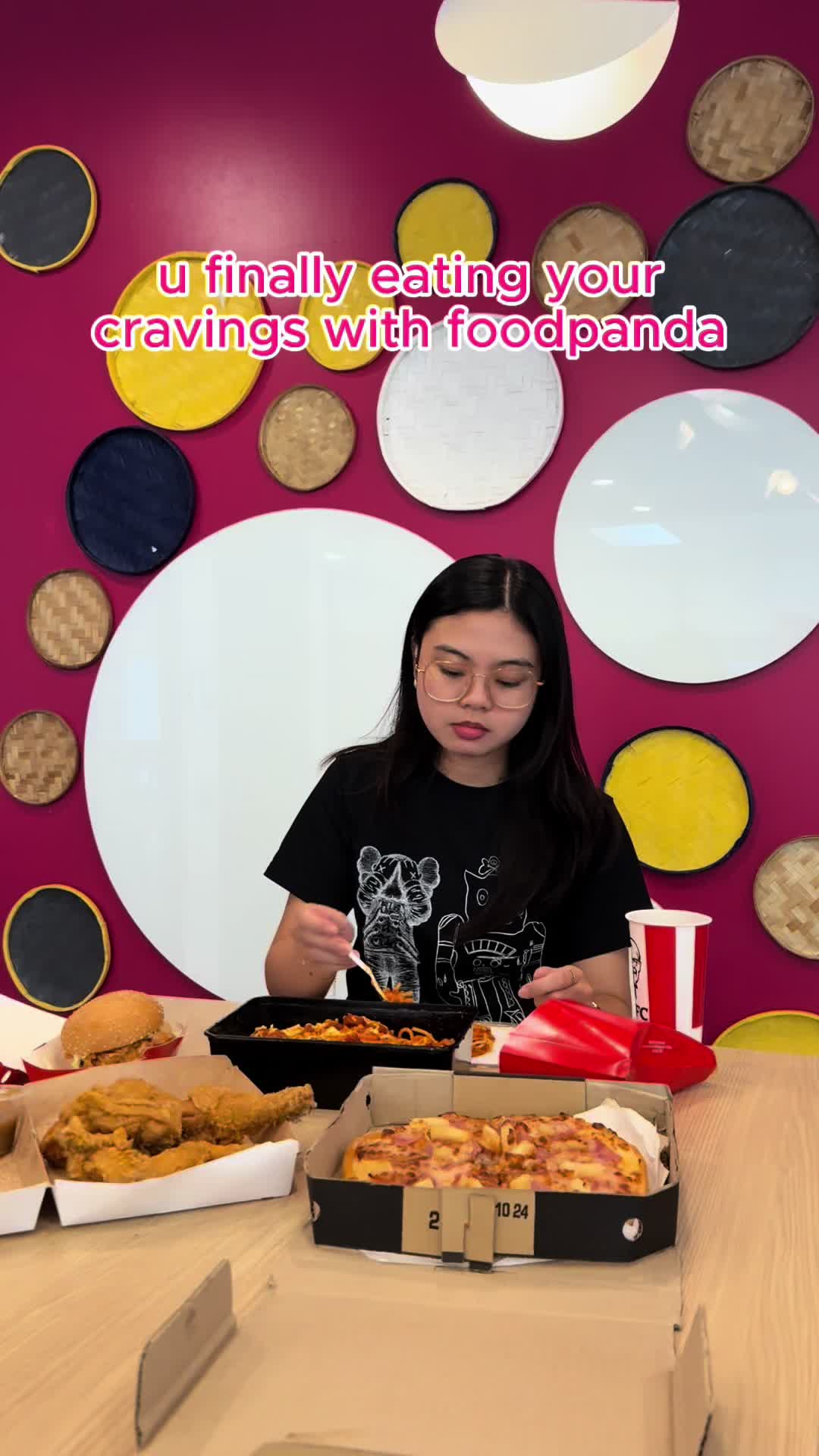 u finally eating your cravings with foodpanda