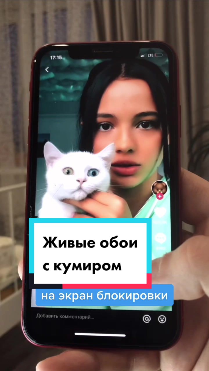 Живые обои с кумиром на экран блокировки