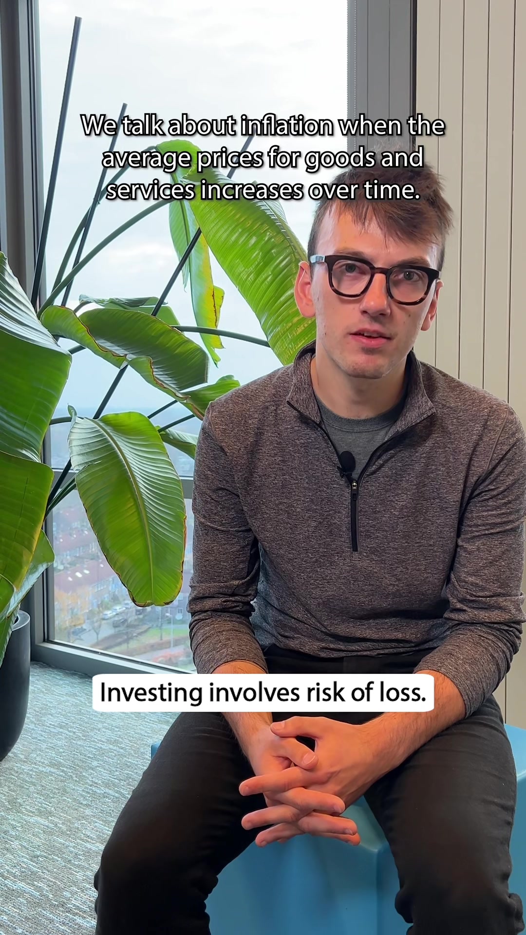 We talk about inflation when the average prices for goods and services increases over time. Investing involves risk of loss.