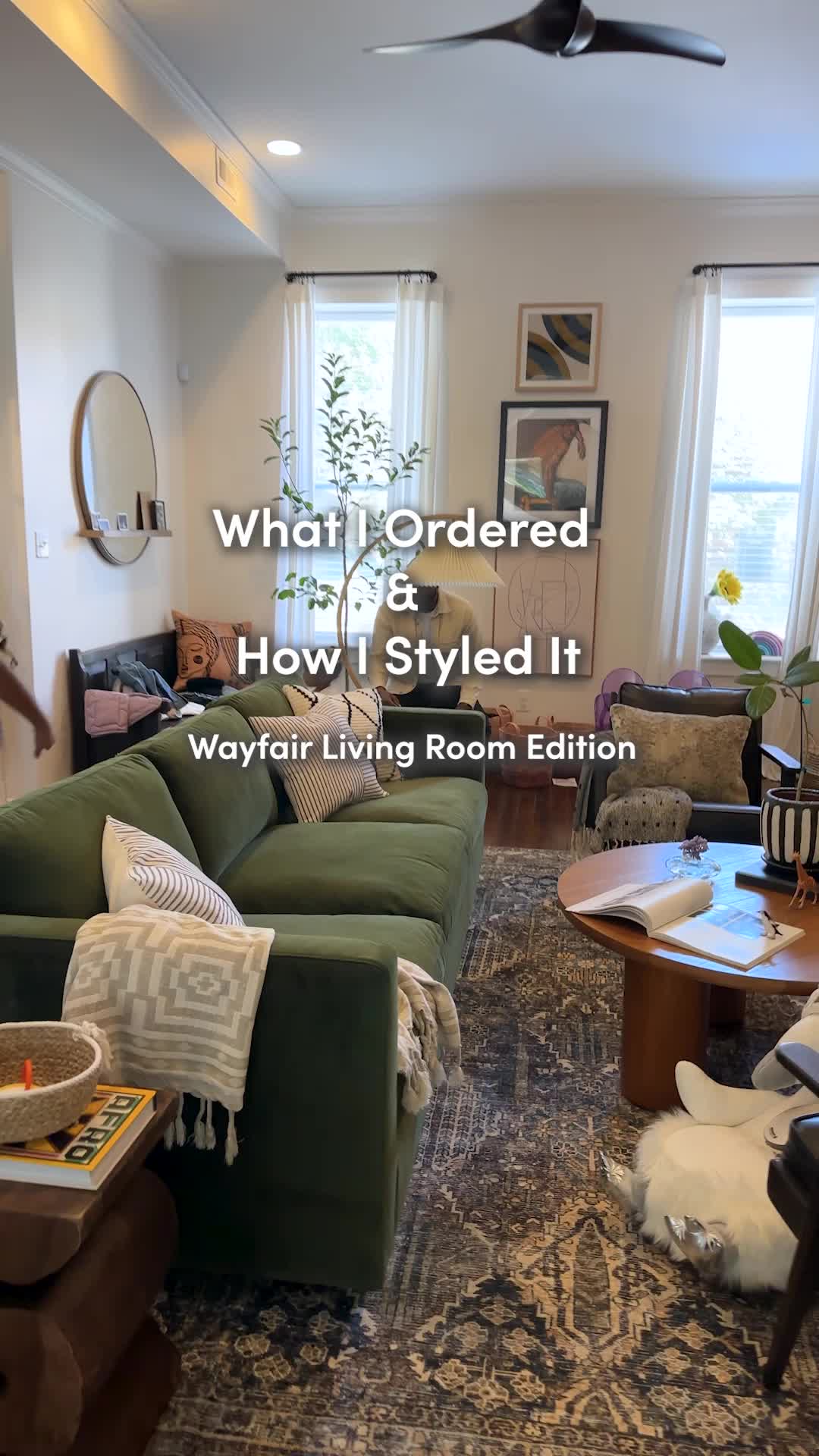 What I Ordered & How I Styled It Wayfair Living Room Edition