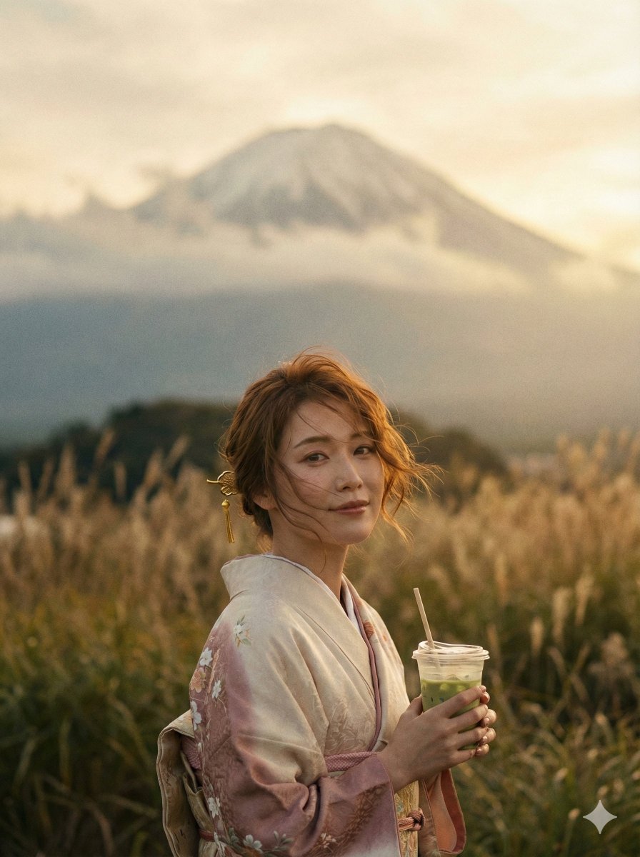 25-year-old Japanese woman with a curvaceous figure, standin