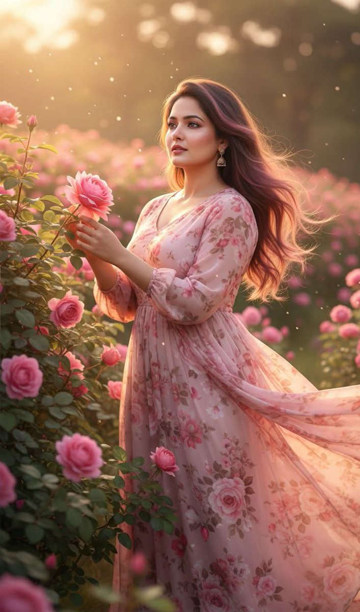 Beautiful Indian woman with long