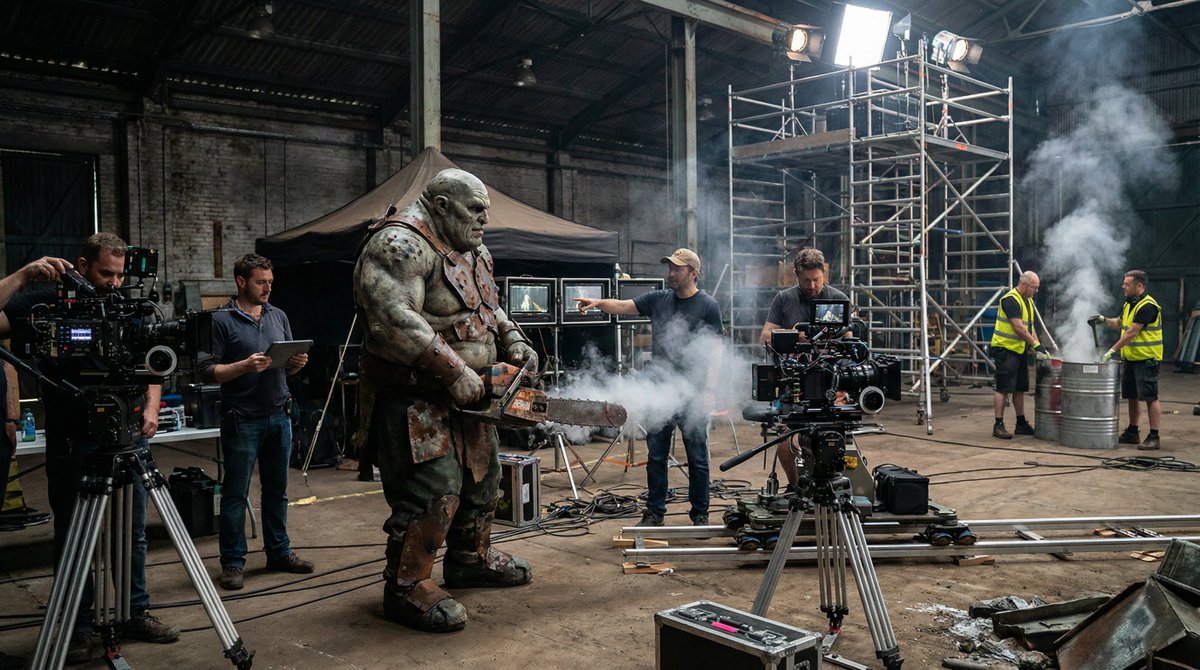 Behind the scene shots of new live action remake of Quake -