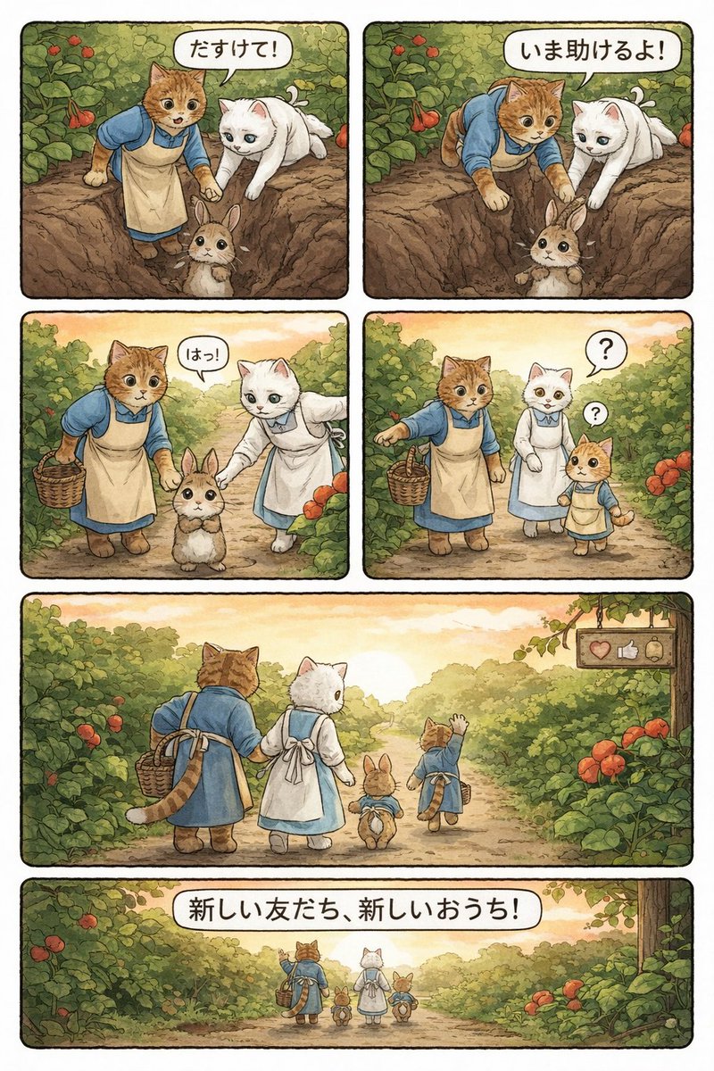 Comic / Storyboard - Converting Video to 4-Panel Manga