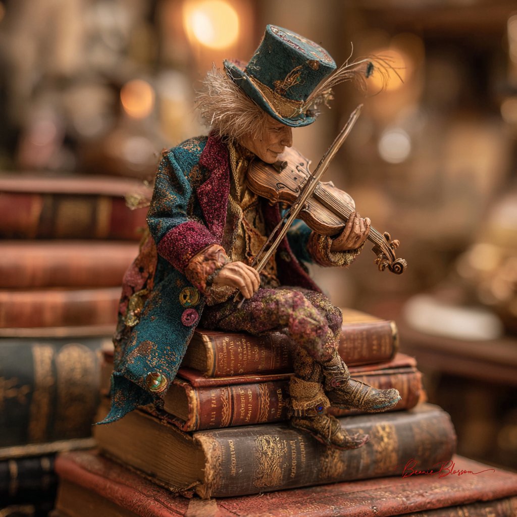 Diminutive street musician