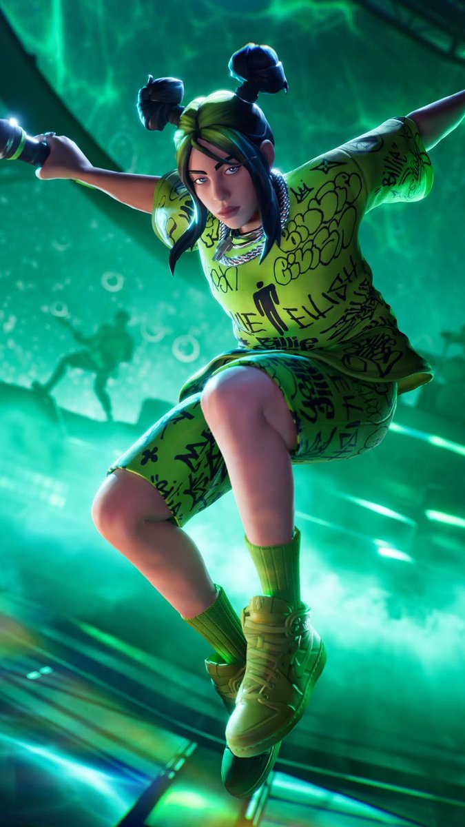Game Asset - Billie Eilish Fortnite-Style 3D Character Render