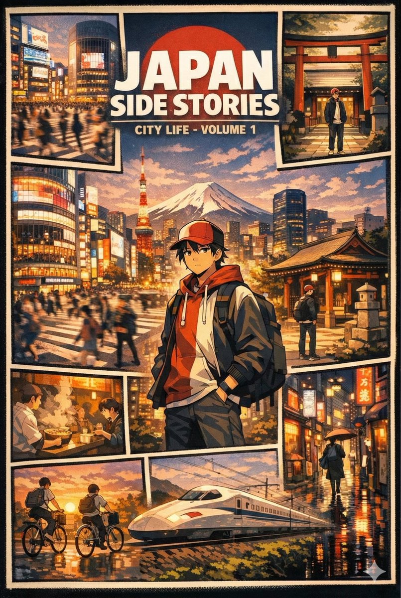 Japan City Life Anime Art: Urban Exploration & Travel