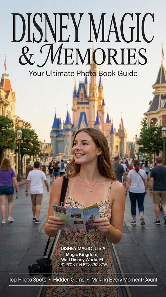 Photo Book Style Magazine Cover with Coordinates