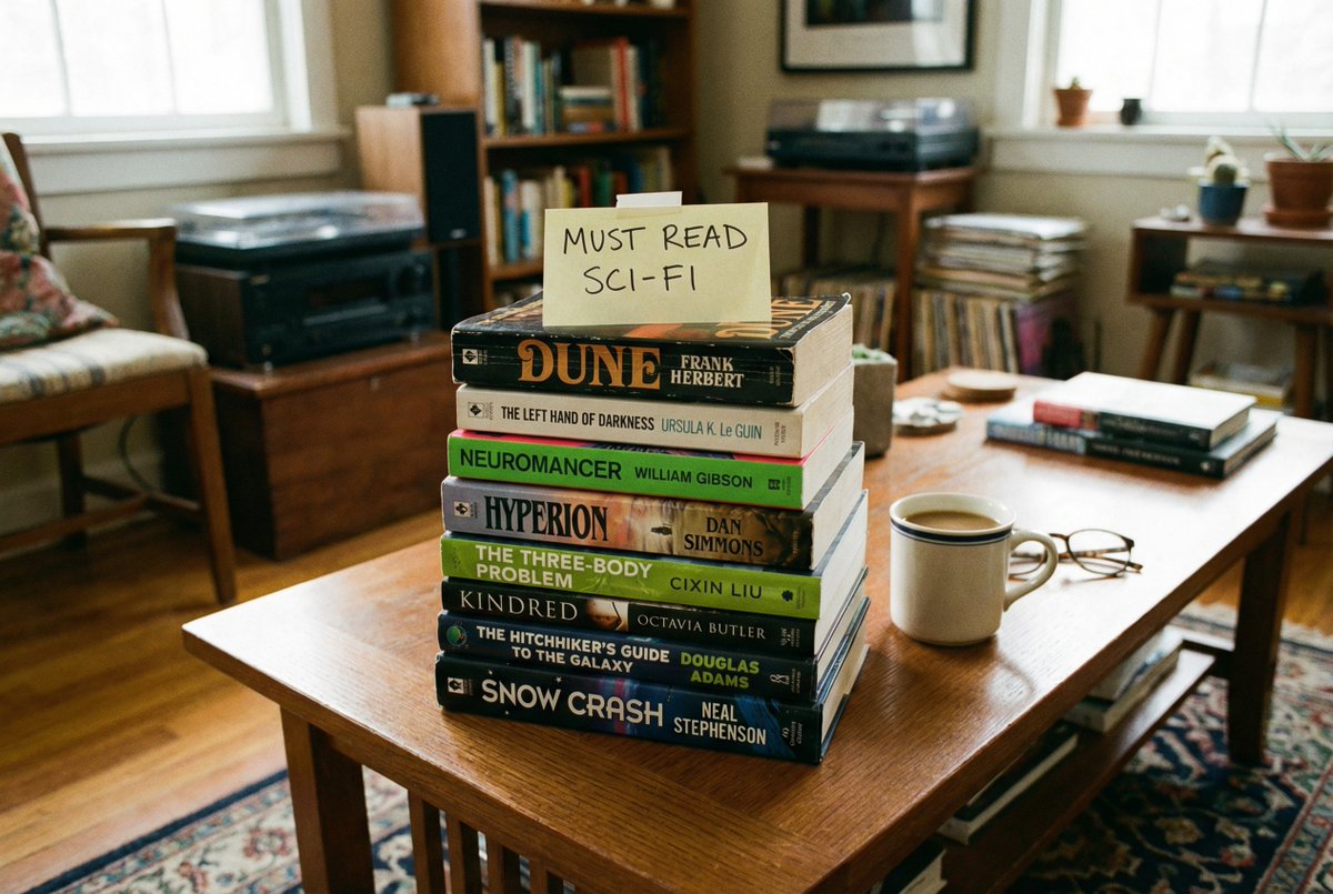 Photo of the sci-fi books I should read
