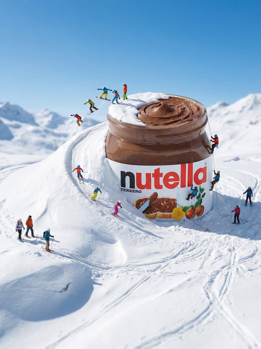 Product Marketing - Gigantic Product Buried in Snow with Miniature Explorers
