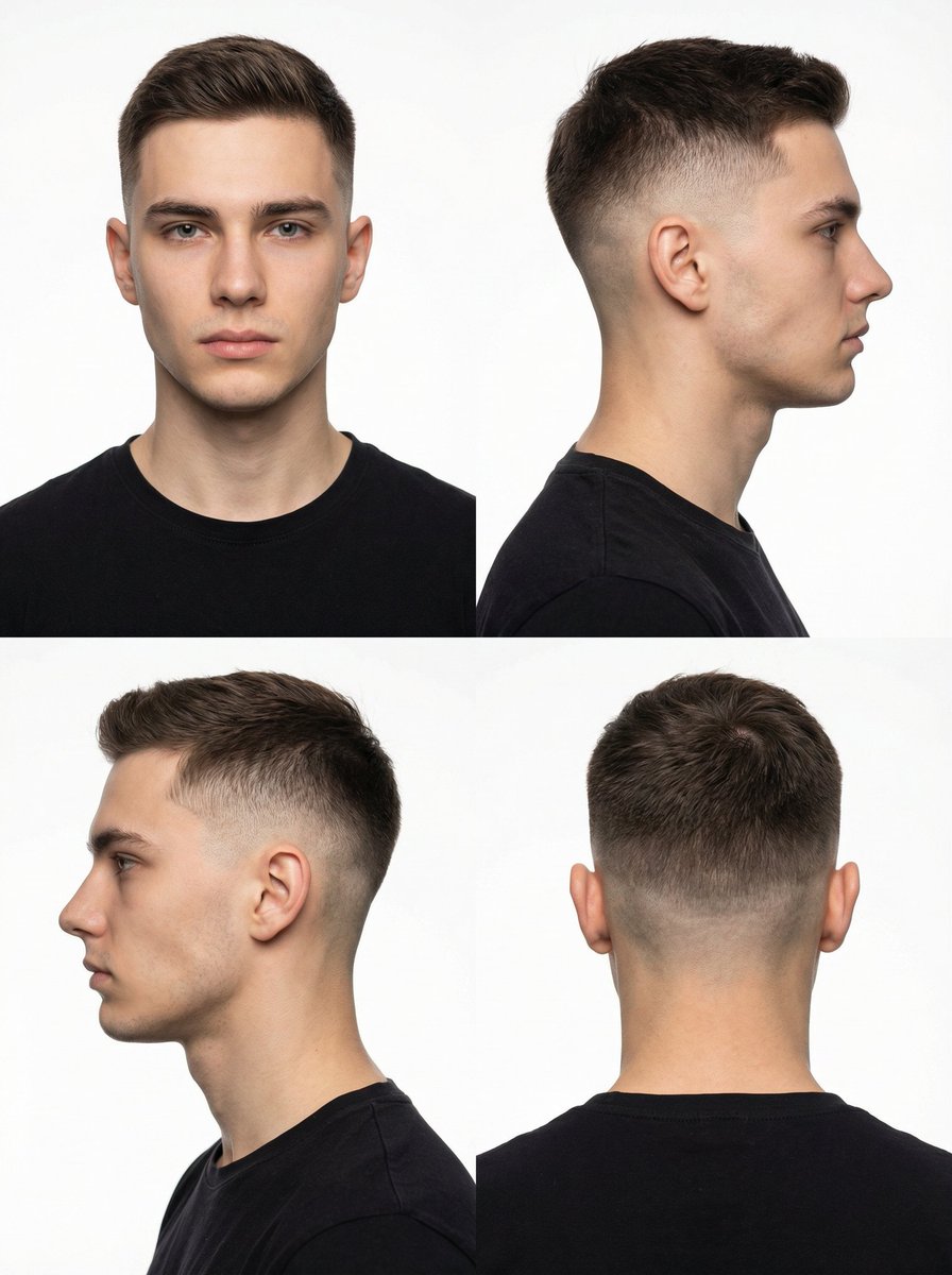 Profile / Avatar - 4-Panel Studio Portrait Grid