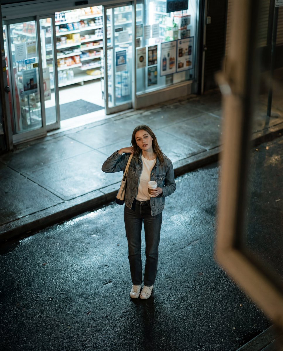 Social Media Post - Candid Night Street Fashion Photograph