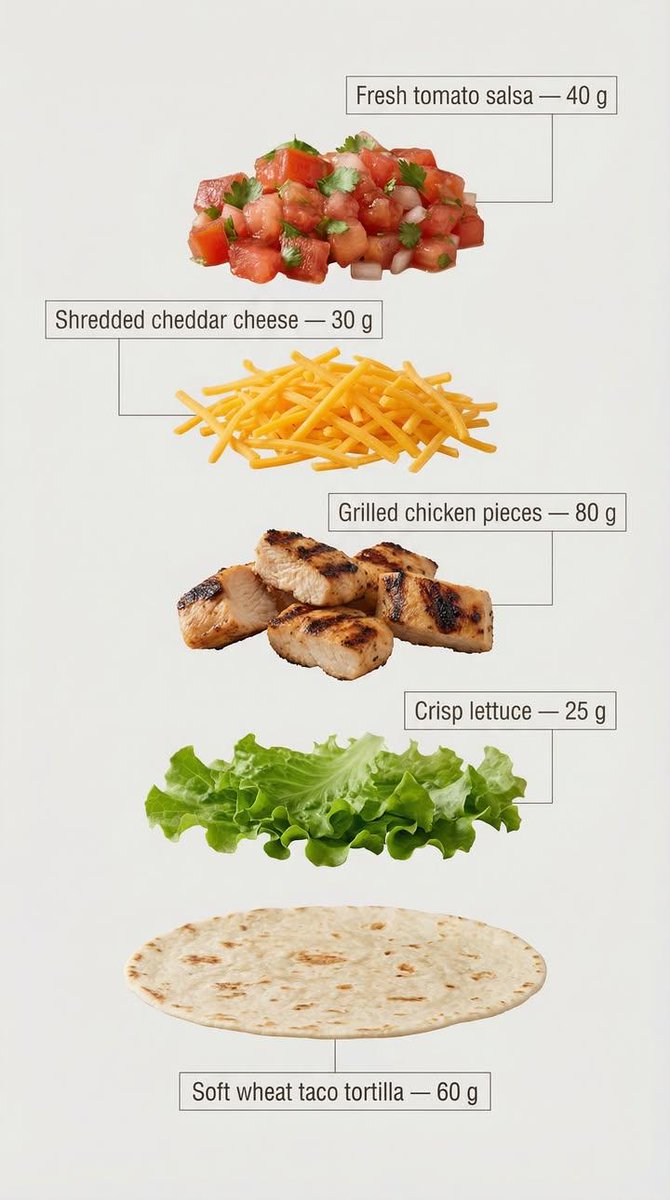 Taco Ingredients Breakdown | Fresh Food Photography