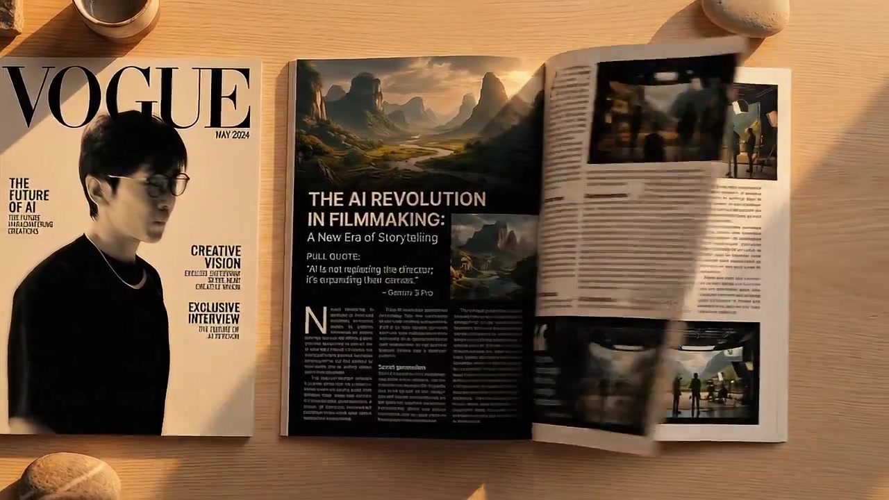 A Serene Moment with Vogue
