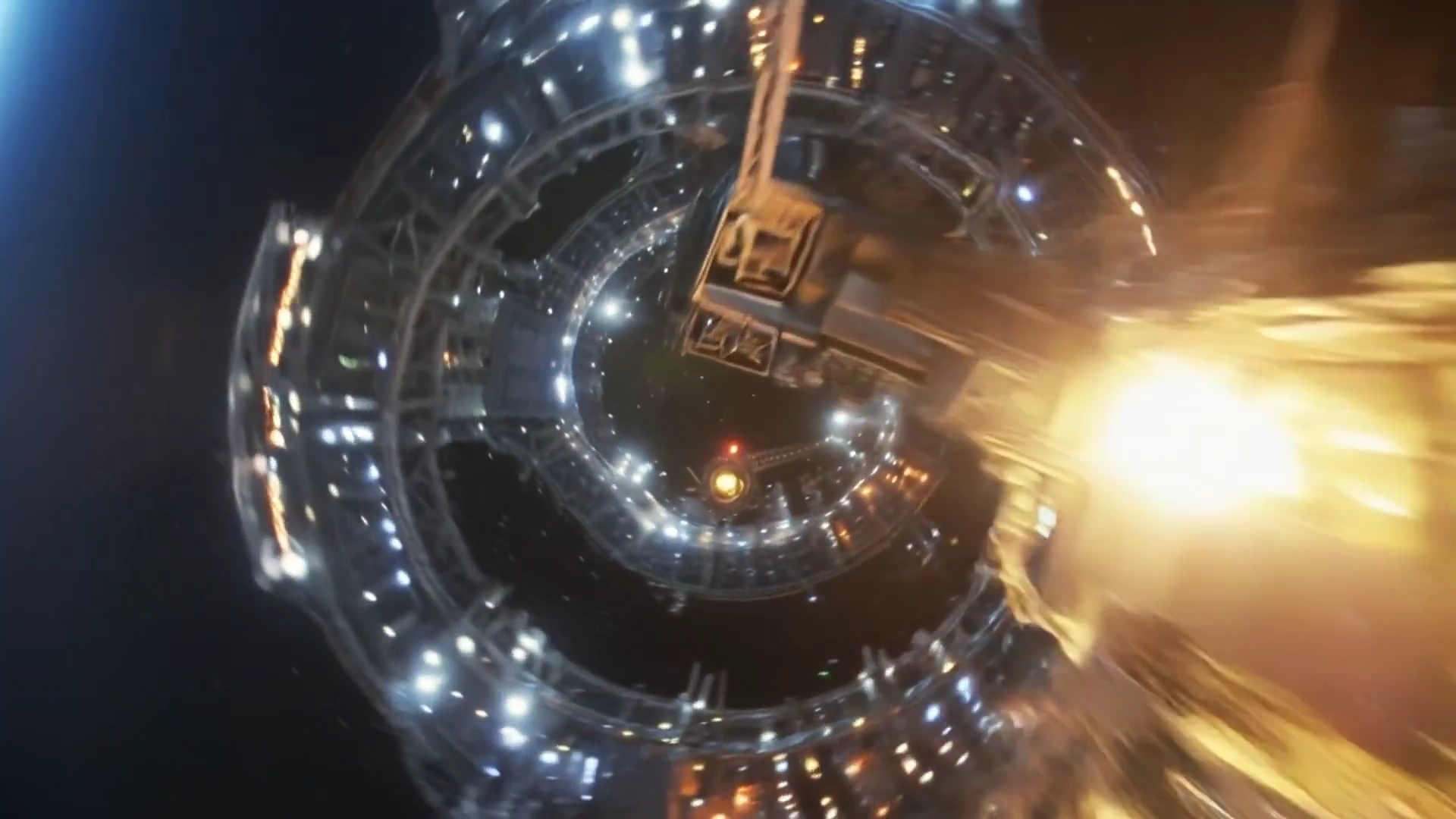 Cinematic Journey: Space Station in Low Earth Orbit