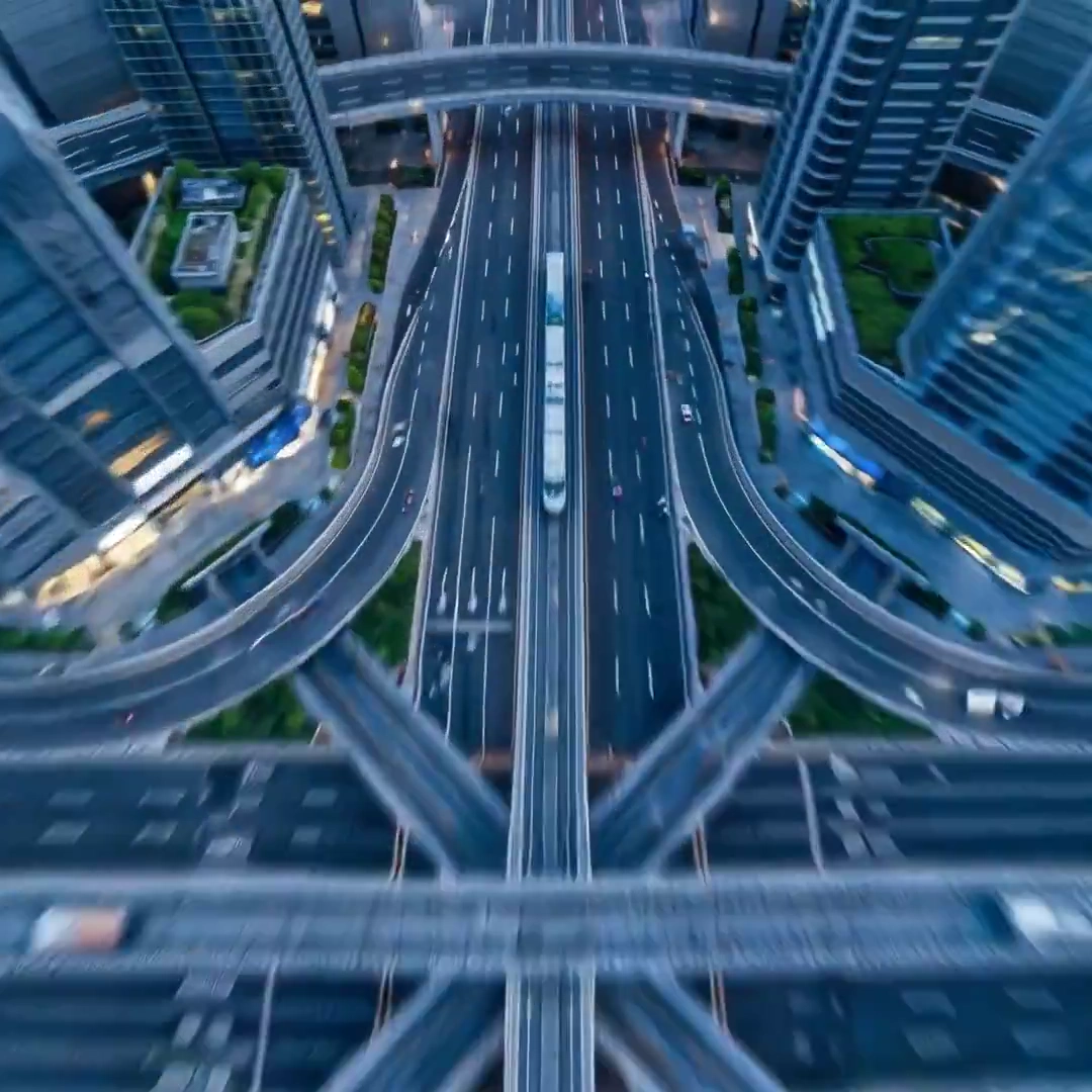 Futuristic Utopian Intersection in Stunning Detail