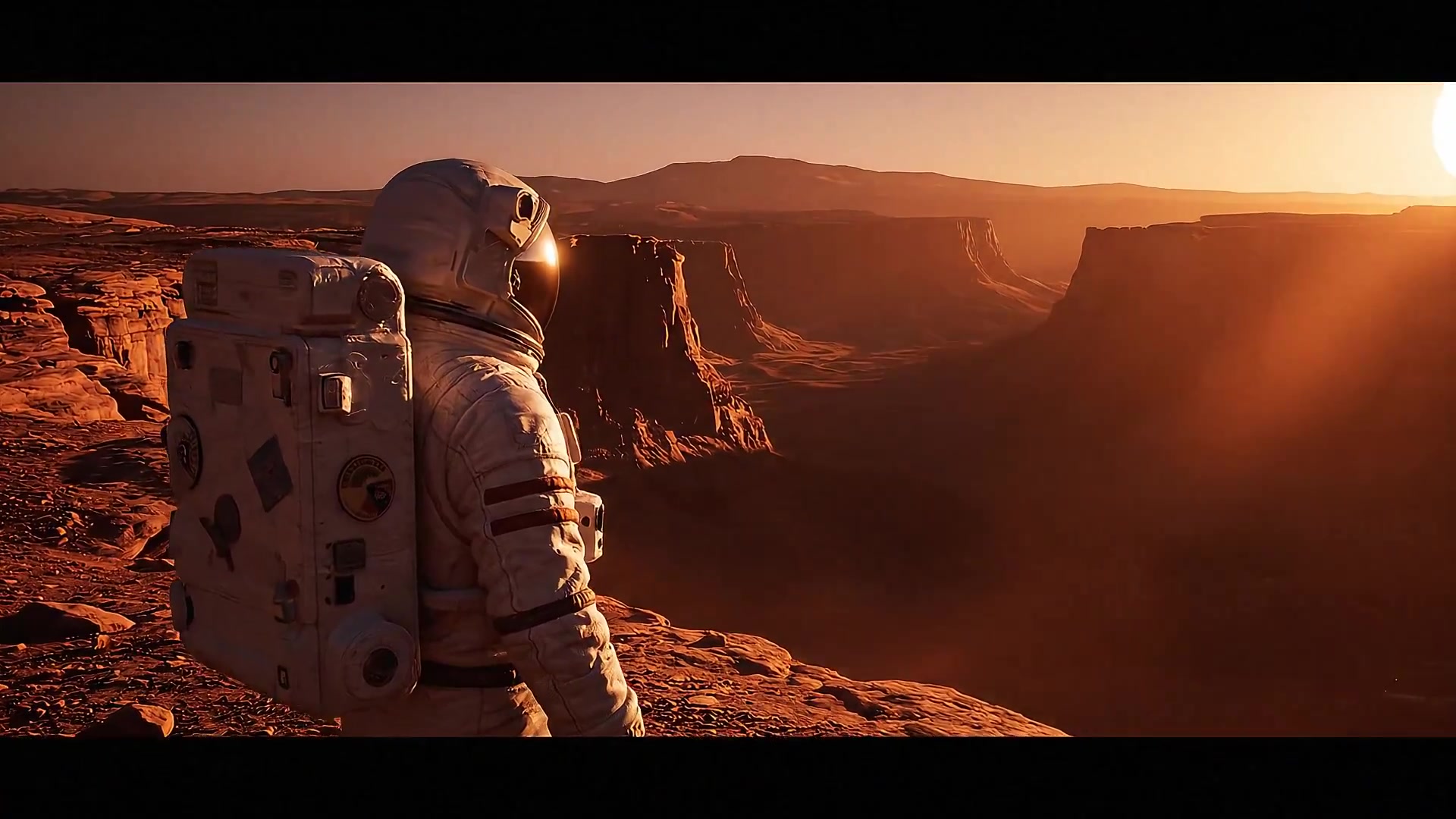 Mars at Dusk: An Astronaut's Solitude