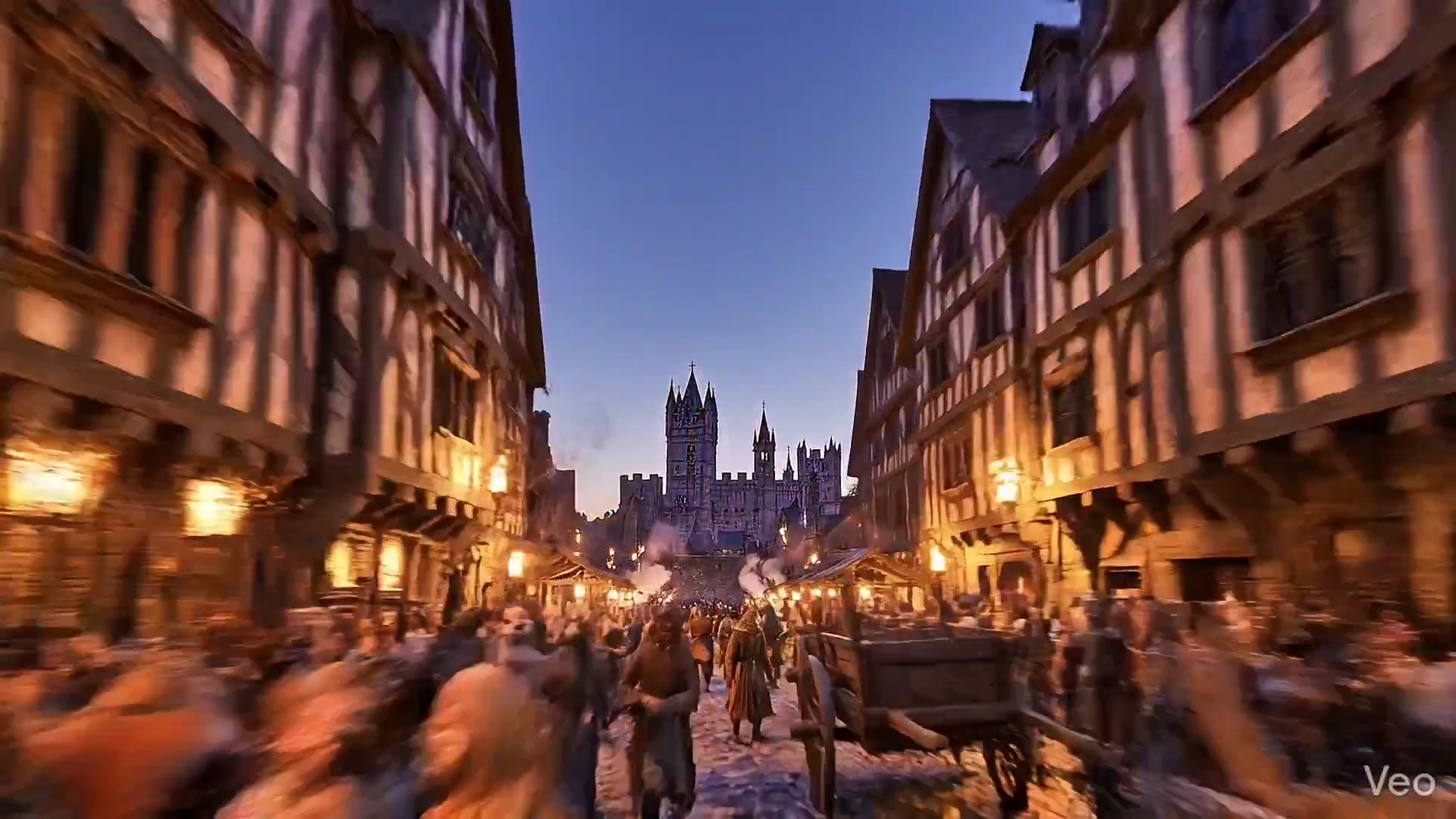 Medieval London: From Sunset to Dawn in Cinematic Motion