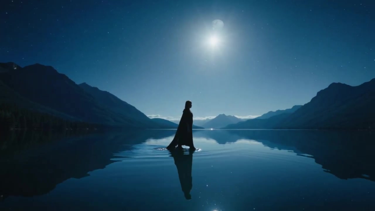 Moonlit Mystique: A Journey Across Silver Waters