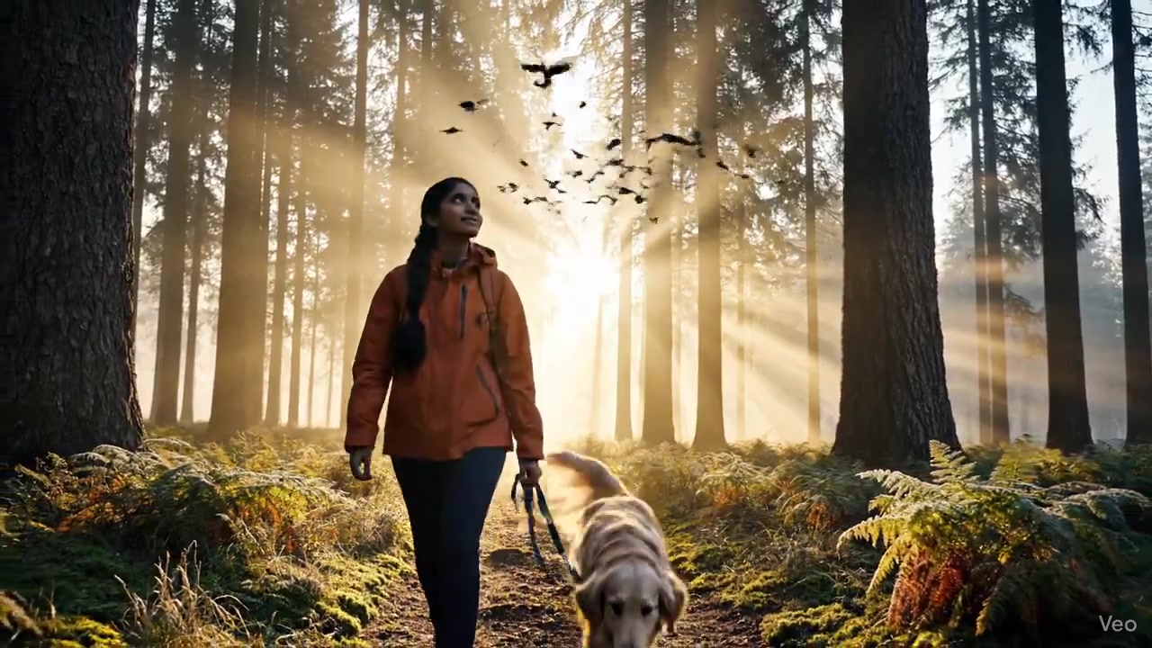 Mystical Sunrise: A Hiker's Solitary Journey