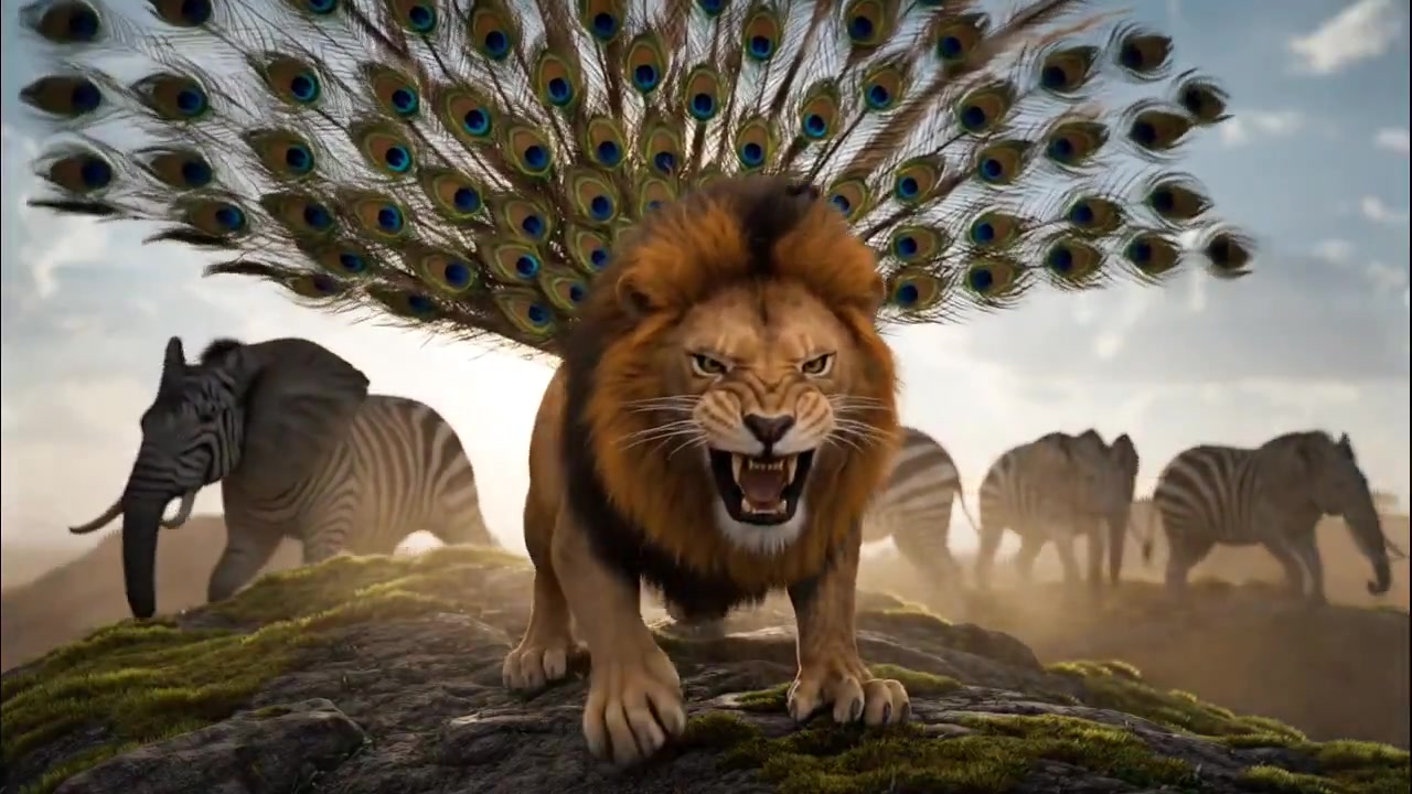 Predator's Roar: A Cinematic Encounter with Nature