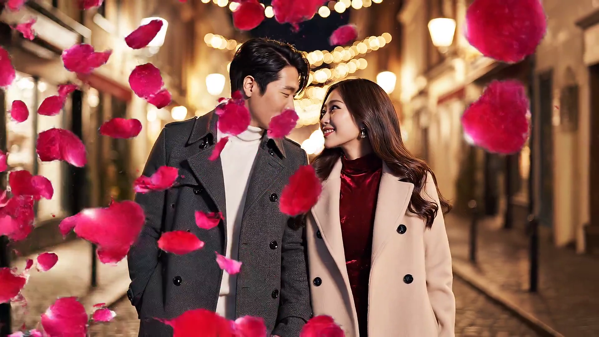 Romantic Cinematics: A Valentine’s Night Walk
