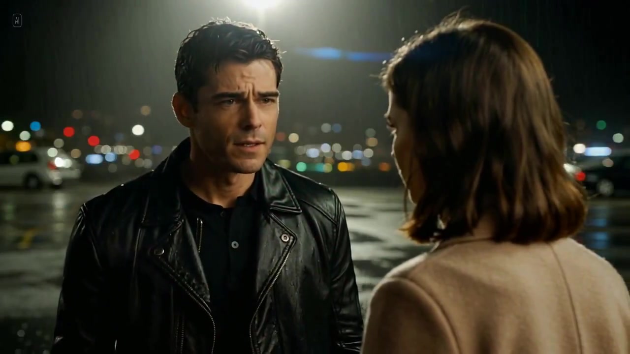 Shadows of Connection: A Rainy Night's Dialogue
