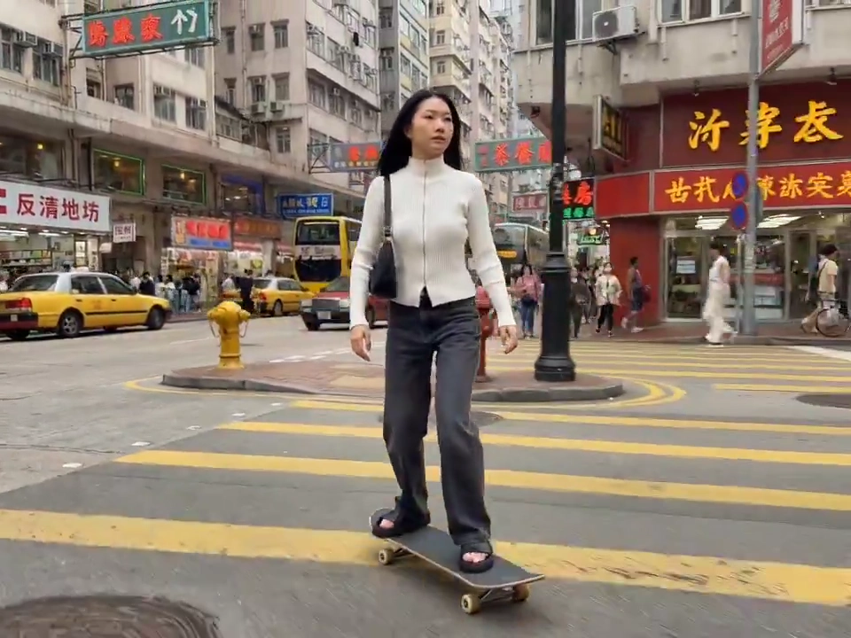 Skateboarding Through the City: A Neon Adventure