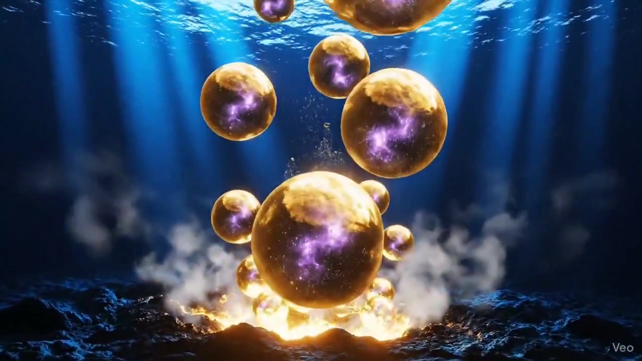 The Abyssal Forge: Gold Bubbles and Cosmic Nebulas