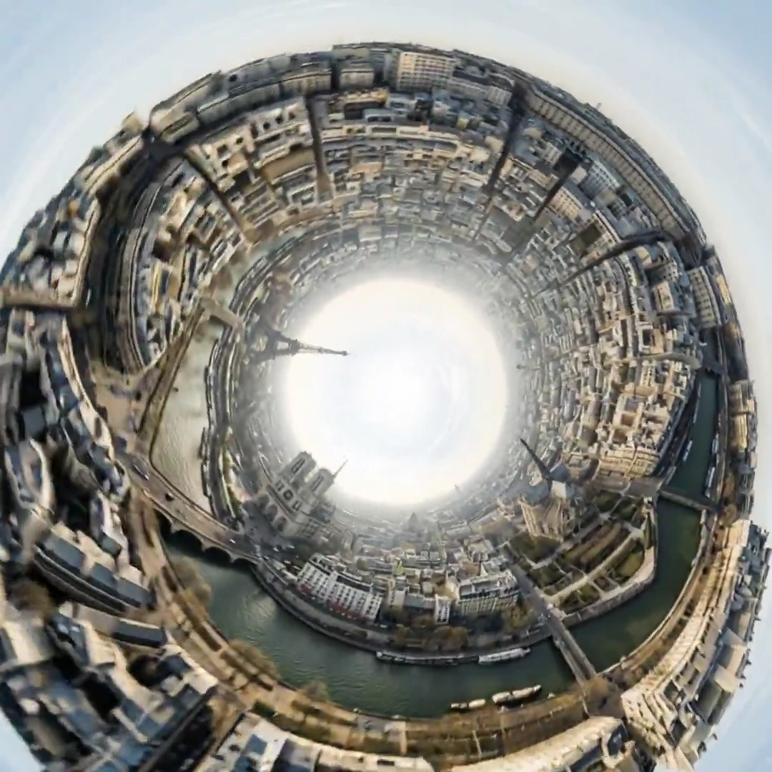 Transforming Paris: A Surreal 360-Degree Visual Odyssey