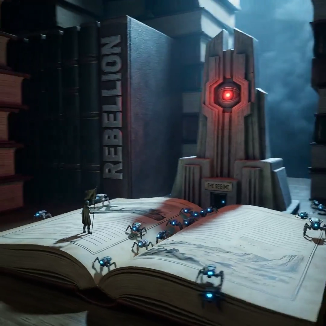 Unfolding Rebellion: A Book Nook Diorama in 3D