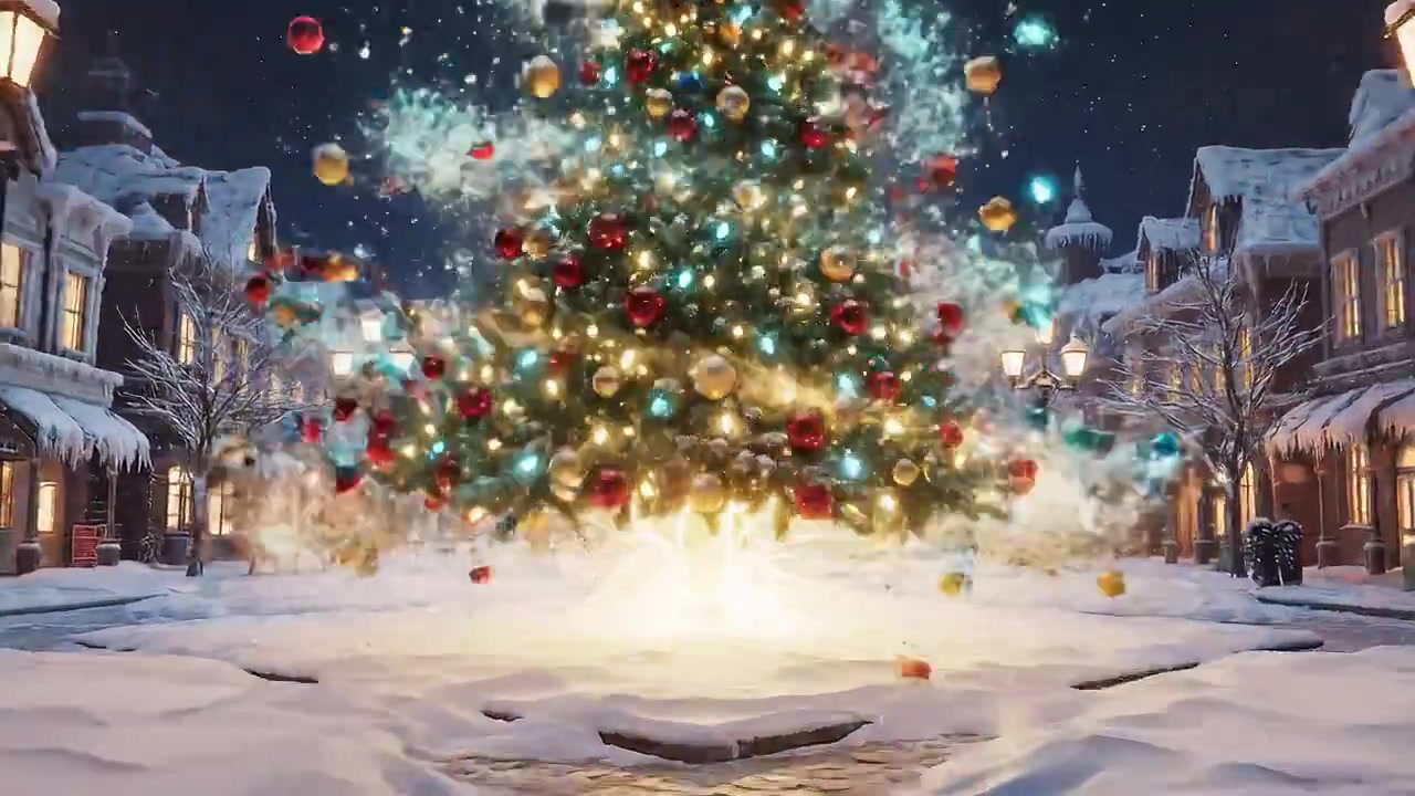What if Christmas magic could transform a tree into Santa?